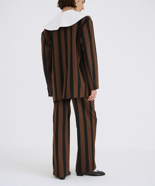 CLANE(クラネ)の「STRIPE CENTER CLEASE STRAIGHT PANTS(その他パンツ・レディース・ストライプ・1/0/2)」の7枚目の写真