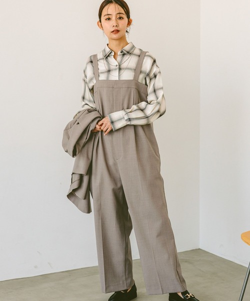 GLOBAL WORK（グローバルワーク）の「ラメチェックシャツ長袖/283797（シャツ/ブラウス・レディース・グリーン系その他4/ブラック系その他/ブルー系その他3/ホワイト系その他・MEDIUM/LARGE）」の8枚目の写真