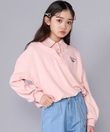 ZIDDY | 襟付きドロストシャツ(130~160cm)(シャツ/ブラウス)