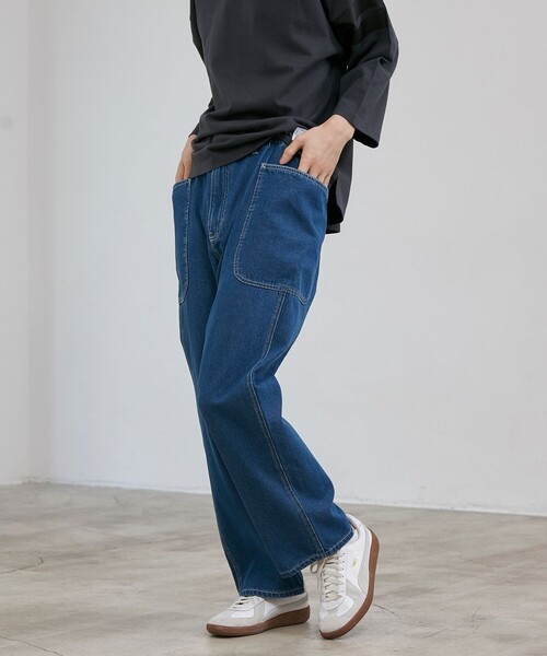 coen（コーエン）の「【C.DENIMS】デニムサイドポケットパンツ（デニムパンツ・メンズ・オフホワイト/ダークグレー/コバルトブルー・XL/L/M/S）」の16枚目の写真