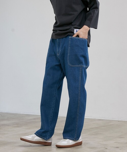 coen（コーエン）の「【C.DENIMS】デニムサイドポケットパンツ（デニムパンツ・メンズ・オフホワイト/ダークグレー/コバルトブルー・XL/L/M/S）」の18枚目の写真