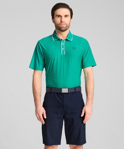 新品 PUMA × Arnold Palmerコラボ ポロシャツ ショートパンツ PUMA公式】メンズ ゴルフ PUMA x ARNOLD PALMER レモン ブランチ