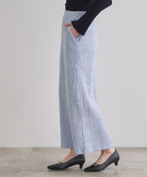 grove（グローブ）の「シャーリングナロースカート（スカート・レディース・ブラック/オフホワイト/ライトブルー・03/02/01/04/05）」の12枚目の写真