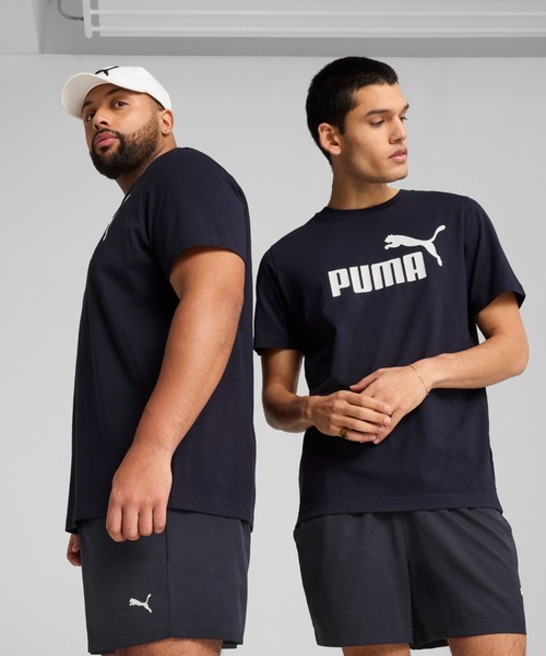 PUMA(プーマ)の「PUMA プーマ メンズ ESS NO. 1 ロゴ 半袖 Tシャツ(Tシャツ/カットソー・メンズ・ヘザーグレー/ブラック/ホワイト/ネイビー・SMALL/MEDIUM/LARGE/XX-LARGE/X-LARGE)」の4枚目の写真