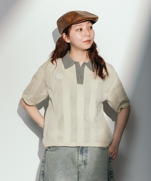 セール】UMBRO × FREAK'S STORE/アンブロ 別注 Mesh Polo/別注