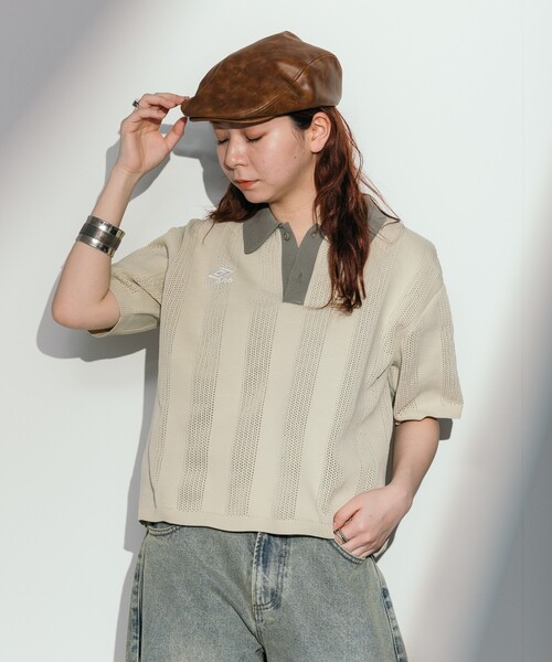 セール】UMBRO × FREAK'S STORE/アンブロ 別注 Mesh Polo/別注