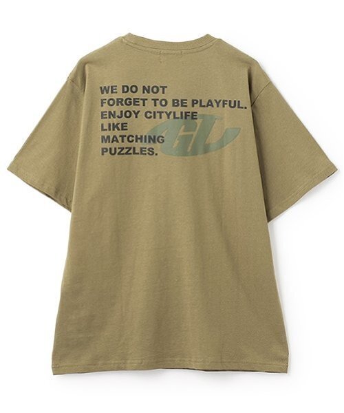 GLAZOS（グラソス）の「【大人向けサイズあり】【プチプラ】バックプリント半袖Tシャツ（Tシャツ/カットソー・キッズ・ブラック/ホワイト/ネイビー/ベージュ/ブルー/カーキ・S/L/M/LL）」の17枚目の写真