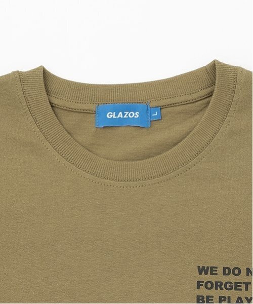 GLAZOS（グラソス）の「【大人向けサイズあり】【プチプラ】バックプリント半袖Tシャツ（Tシャツ/カットソー・キッズ・ブラック/ホワイト/ネイビー/ベージュ/ブルー/カーキ・S/L/M/LL）」の13枚目の写真