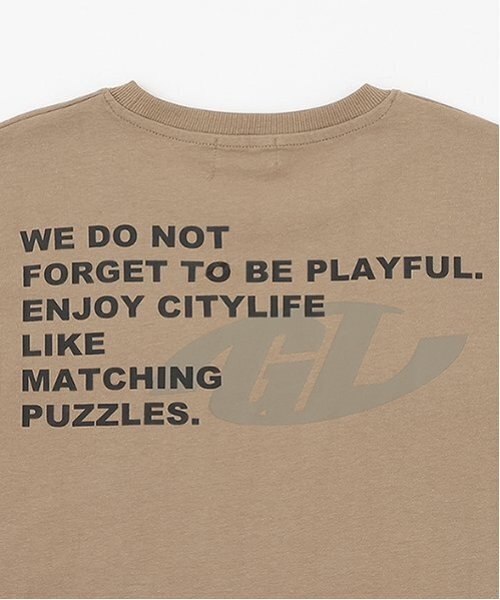 GLAZOS（グラソス）の「【大人向けサイズあり】【プチプラ】バックプリント半袖Tシャツ（Tシャツ/カットソー・キッズ・ブラック/ホワイト/ネイビー/ベージュ/ブルー/カーキ・S/L/M/LL）」の9枚目の写真