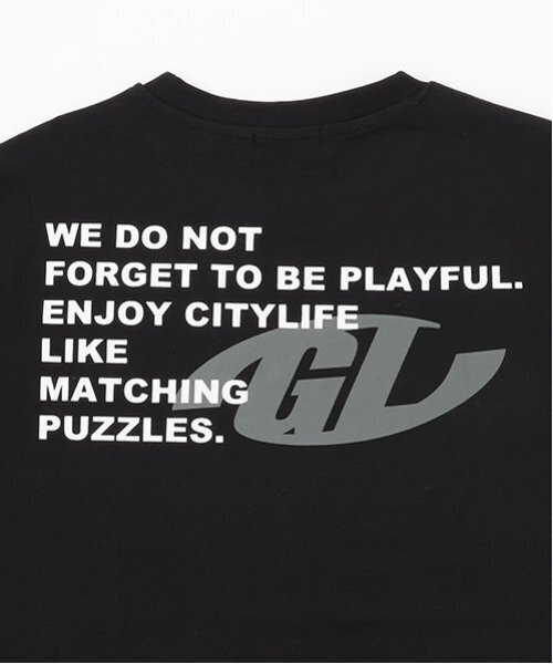 GLAZOS（グラソス）の「【大人向けサイズあり】【プチプラ】バックプリント半袖Tシャツ（Tシャツ/カットソー・キッズ・ブラック/ホワイト/ネイビー/ベージュ/ブルー/カーキ・S/L/M/LL）」の16枚目の写真
