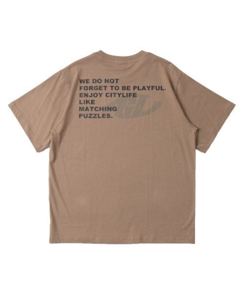 GLAZOS（グラソス）の「【大人向けサイズあり】【プチプラ】バックプリント半袖Tシャツ（Tシャツ/カットソー・キッズ・ブラック/ホワイト/ネイビー/ベージュ/ブルー/カーキ・S/L/M/LL）」の11枚目の写真