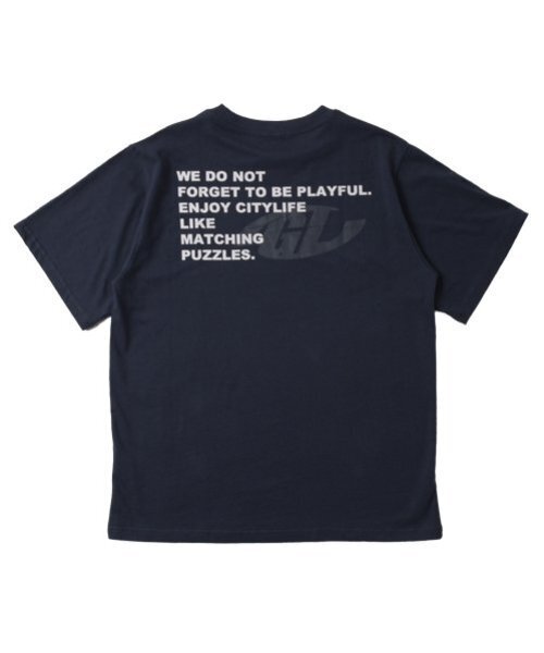 GLAZOS（グラソス）の「【大人向けサイズあり】【プチプラ】バックプリント半袖Tシャツ（Tシャツ/カットソー・キッズ・ブラック/ホワイト/ネイビー/ベージュ/ブルー/カーキ・S/L/M/LL）」の20枚目の写真