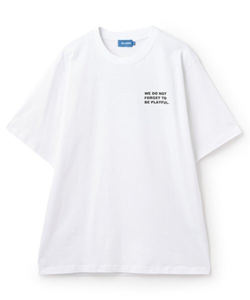 GLAZOS（グラソス）の「【大人向けサイズあり】【プチプラ】バックプリント半袖Tシャツ（Tシャツ/カットソー・キッズ・ブラック/ホワイト/ネイビー/ベージュ/ブルー/カーキ・S/L/M/LL）」の14枚目の写真