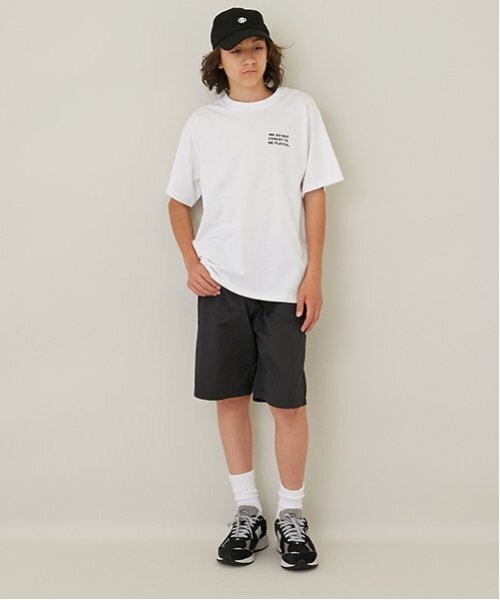 GLAZOS（グラソス）の「【大人向けサイズあり】【プチプラ】バックプリント半袖Tシャツ（Tシャツ/カットソー・キッズ・ブラック/ホワイト/ネイビー/ベージュ/ブルー/カーキ・S/L/M/LL）」の10枚目の写真