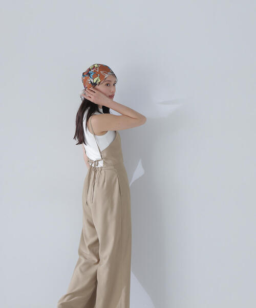 NATURAL BEAUTY BASIC(ナチュラルビューティーベーシック)の「◇【THINK NATURAL】バックオープンキャミオールインワン(つなぎ/オールインワン・レディース・ベージュ/ブラック・MEDIUM/P/S)」の22枚目の写真