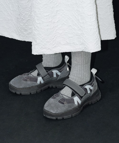 【美品】Rockfish-Weatherwear ベルクロスニーカー　24相当 Rockfish Weatherwear/ロックフィッシュ ウェザーウェア] BRYN