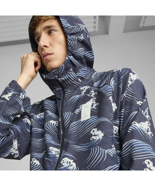 SAYSKY フード付きジャケット XS ネイビー セール】PUMA プーマ ユニセックス ランニング PUMA x SAYSKY