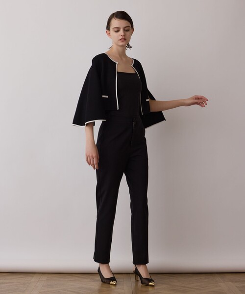 GRACE CONTINENTAL(グレースコンチネンタル)の「ストレッチテーパードパンツ(その他パンツ・レディース・ブラック/ベージュ・38/36)」の5枚目の写真