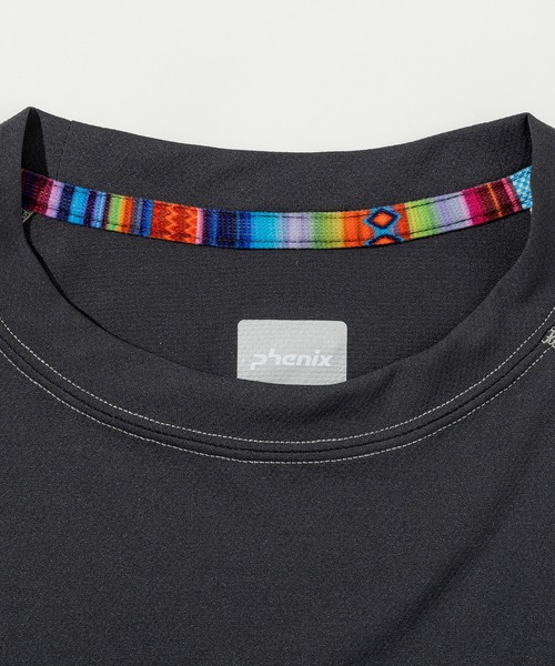 phenix outdoor(フェニックスアウトドア)の「phenix OUTDOOR(フェニックスアウトドア) レディース ライン柄 クルーネック半袖Tシャツ (吸水速乾 / 通気性)(Tシャツ/カットソー・レディース・ピンク/レモンイエロー/チャコールグレー/ブルーグリーン・XL/L/M/S)」の9枚目の写真