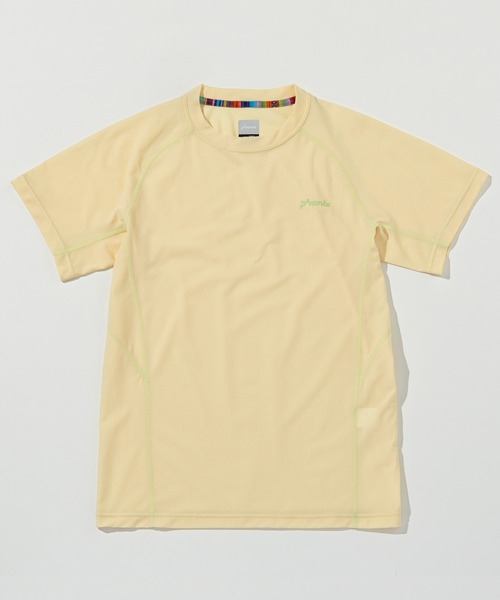 phenix outdoor(フェニックスアウトドア)の「phenix OUTDOOR(フェニックスアウトドア) レディース ライン柄 クルーネック半袖Tシャツ (吸水速乾 / 通気性)(Tシャツ/カットソー・レディース・ピンク/レモンイエロー/チャコールグレー/ブルーグリーン・XL/L/M/S)」の12枚目の写真