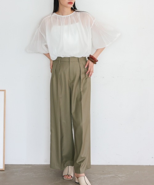インタックワイドパンツ（その他パンツ）｜No Rule No Line