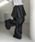 Vipoa�i���B�|�A�j�́uSkirt layered frill wide pants�i�X���b�N�X�j�v�b�`���R�[���O���[