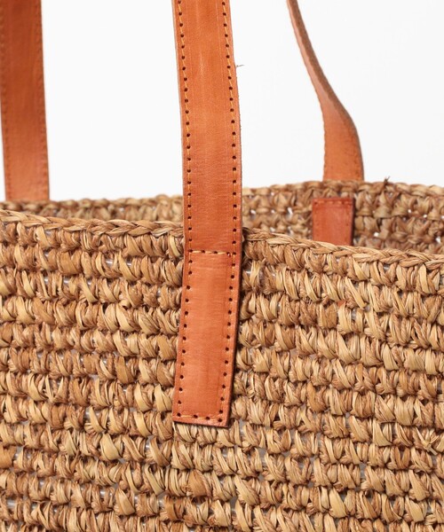 BEAMS BOY（ビームスボーイ）の「ペーパー バッグ（かごバッグ・レディース・ブラウン・ONE SIZE）」の4枚目の写真