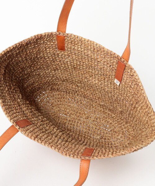 BEAMS BOY（ビームスボーイ）の「ペーパー バッグ（かごバッグ・レディース・ブラウン・ONE SIZE）」の3枚目の写真