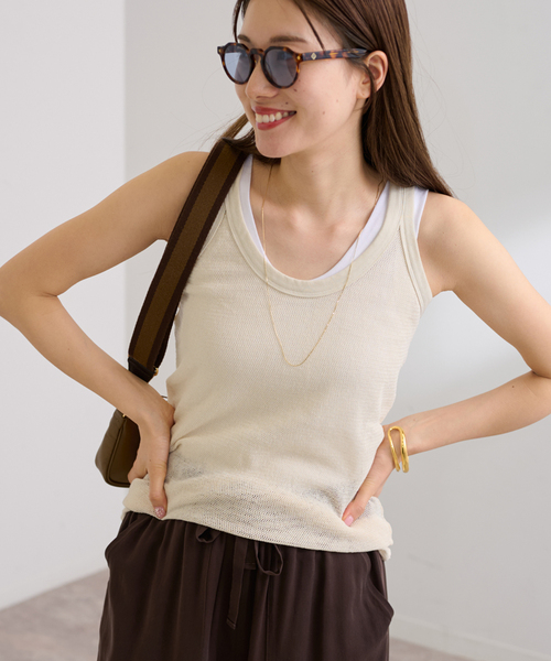 セール】メッシュタンクトップ（Tシャツ/カットソー
