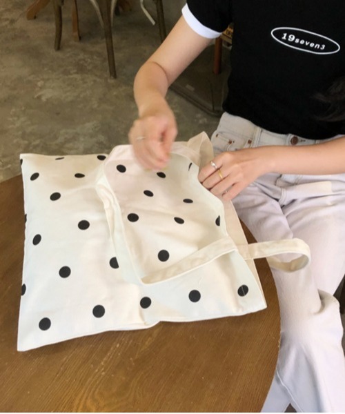 CERCA（チェルカ）の「Pochi Pouch/カラー ドット柄 トートバッグ（トートバッグ・レディース・グリーン/ピンク/イエロー・FREE）」の21枚目の写真