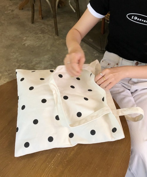 CERCA（チェルカ）の「Pochi Pouch/カラー ドット柄 トートバッグ（トートバッグ・レディース・グリーン/ピンク/イエロー・FREE）」の22枚目の写真