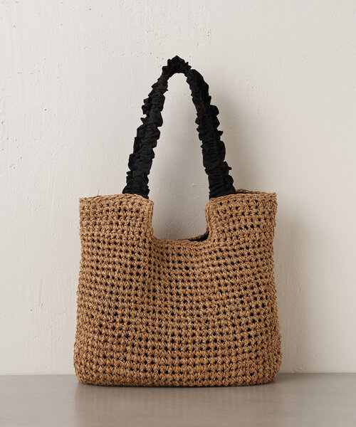 Jena espace merveilleux（ジェナ　エスパスメルヴェイユ）の「フリルハンドルトートバッグ（トートバッグ・レディース・ブラック/ベージュ・FREE）」の13枚目の写真