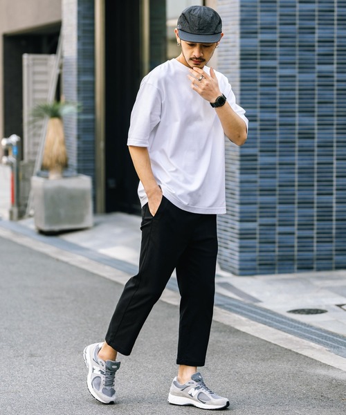 Rocky Monroe（ロッキーモンロー）の「接触冷感 多機能ストレッチクロップドイージーパンツ（その他パンツ・メンズ・チャコール/ブルーグレー/ブラック/ネイビー/ベージュ/インディゴブルー/サックスブルー/グレー/カーキ/オフホワイト・M/XL/L）」の12枚目の写真
