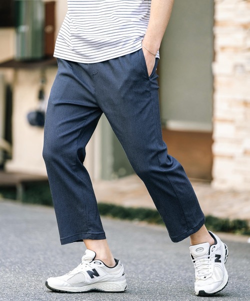 Rocky Monroe（ロッキーモンロー）の「接触冷感 多機能ストレッチクロップドイージーパンツ（その他パンツ・メンズ・チャコール/ブルーグレー/ブラック/ネイビー/ベージュ/インディゴブルー/サックスブルー/グレー/カーキ/オフホワイト・M/XL/L）」の11枚目の写真
