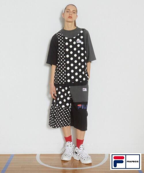 FRAPBOIS（フラボア）の「FILA×FRAPBOISカットソーセットアップ（Tシャツ/カットソー・レディース・ブラック系その他/トリコロール・1/2）」の9枚目の写真