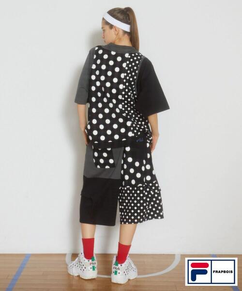 FRAPBOIS（フラボア）の「FILA×FRAPBOISカットソーセットアップ（Tシャツ/カットソー・レディース・ブラック系その他/トリコロール・1/2）」の13枚目の写真