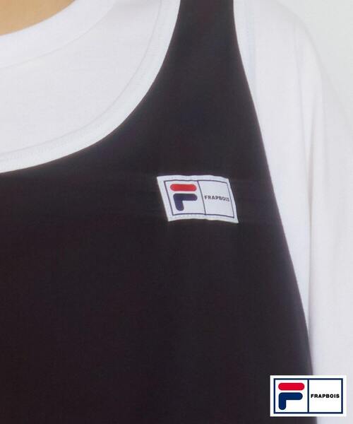 FRAPBOIS（フラボア）の「FILA×FRAPBOISカットソーセットアップ（Tシャツ/カットソー・レディース・ブラック系その他/トリコロール・1/2）」の18枚目の写真