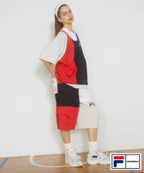 FRAPBOIS（フラボア）の「FILA×FRAPBOISカットソーセットアップ（Tシャツ/カットソー・レディース・ブラック系その他/トリコロール・1/2）」の19枚目の写真