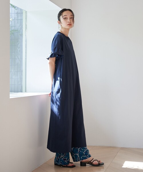 coen(コーエン)の「エマール検証済み【UVカット・接触冷感】WELLTECT USA フリルワンピース(ワンピース・レディース・ネイビー/ブラック/ダークブラウン・FREE)」の15枚目の写真