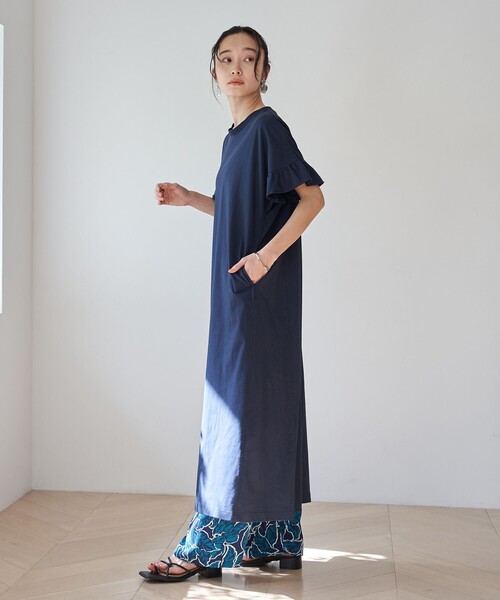 coen(コーエン)の「エマール検証済み【UVカット・接触冷感】WELLTECT USA フリルワンピース(ワンピース・レディース・ネイビー/ブラック/ダークブラウン・FREE)」の16枚目の写真