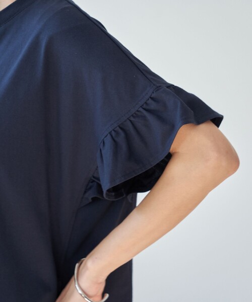 coen(コーエン)の「エマール検証済み【UVカット・接触冷感】WELLTECT USA フリルワンピース(ワンピース・レディース・ネイビー/ブラック/ダークブラウン・FREE)」の18枚目の写真