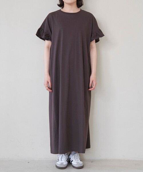 coen(コーエン)の「エマール検証済み【UVカット・接触冷感】WELLTECT USA フリルワンピース(ワンピース・レディース・ネイビー/ブラック/ダークブラウン・FREE)」の19枚目の写真