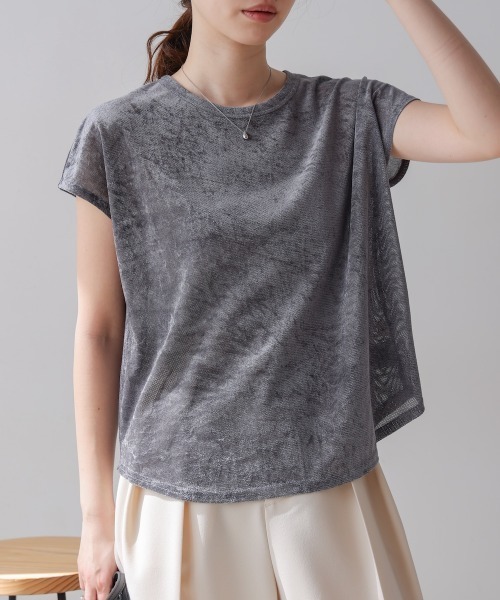 フレンチスリーブタックプルオーバー（Tシャツ/カットソー
