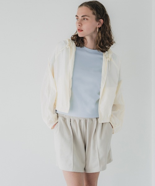 coca(coca)(コカ)の「ナイロンクロップドアウター(ブルゾン・レディース・ホワイト/ネイビー・S/M/L)」の17枚目の写真