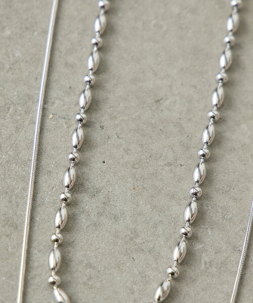 Jena espace merveilleux(ジェナ エスパスメルヴェイユ)の「ボールチェーン2連ネックレス(リング・レディース・シルバー/ゴールド・FREE)」の5枚目の写真