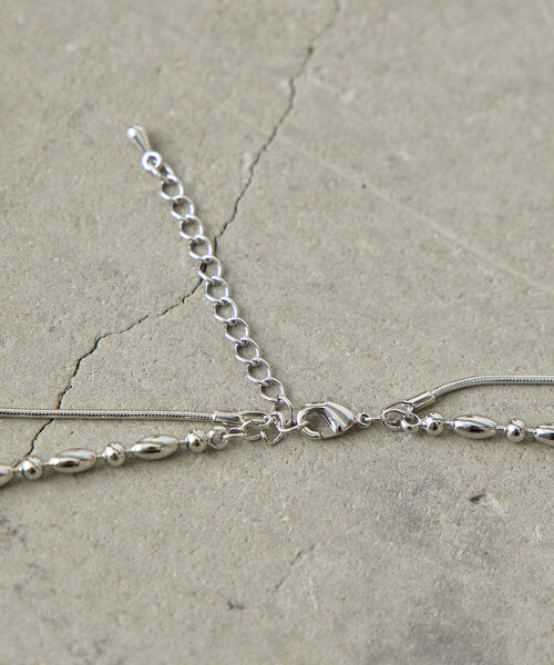 Jena espace merveilleux(ジェナ エスパスメルヴェイユ)の「ボールチェーン2連ネックレス(リング・レディース・シルバー/ゴールド・FREE)」の6枚目の写真