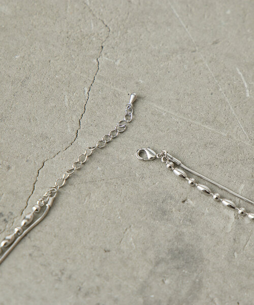 Jena espace merveilleux(ジェナ エスパスメルヴェイユ)の「ボールチェーン2連ネックレス(リング・レディース・シルバー/ゴールド・FREE)」の7枚目の写真