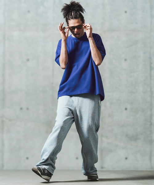 GLIMCLAP（グリムクラップ）の「mt9699- Cordlane fraise fabric boxy silhouette T-shirt Tシャツ（Tシャツ/カットソー・メンズ・ブラック/ブルー/ホワイト/レッド・S/M/L）」の8枚目の写真