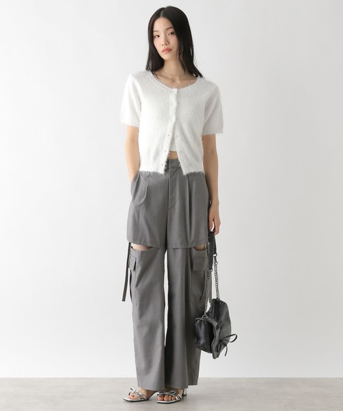 Heather（ヘザー）の「サイドスリットデザインパンツ　452793（カーゴパンツ・レディース・グレー/ブラック/ブラック系その他・FREE）」の7枚目の写真