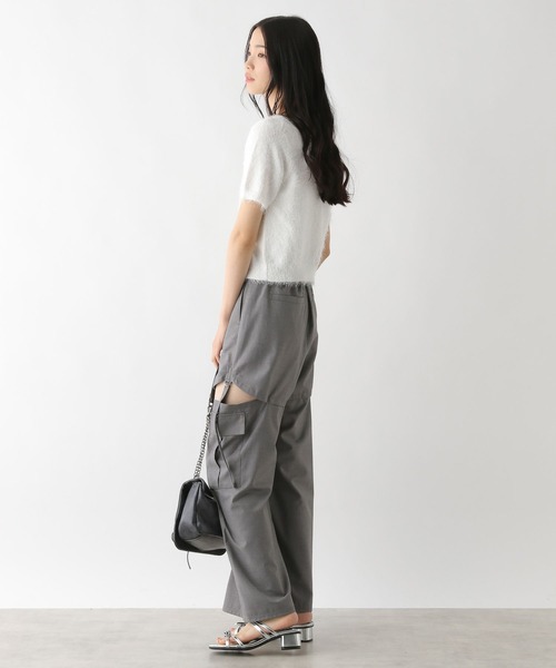 Heather（ヘザー）の「サイドスリットデザインパンツ　452793（カーゴパンツ・レディース・グレー/ブラック/ブラック系その他・FREE）」の8枚目の写真